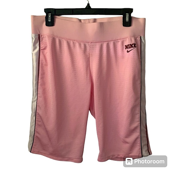 Nike Pants - Nike Pastel Pink Embroidered Basketball Shorts Medium